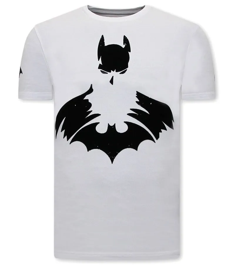 CAMISETAS HOMBRE BATMAN PRINT  BLANCO